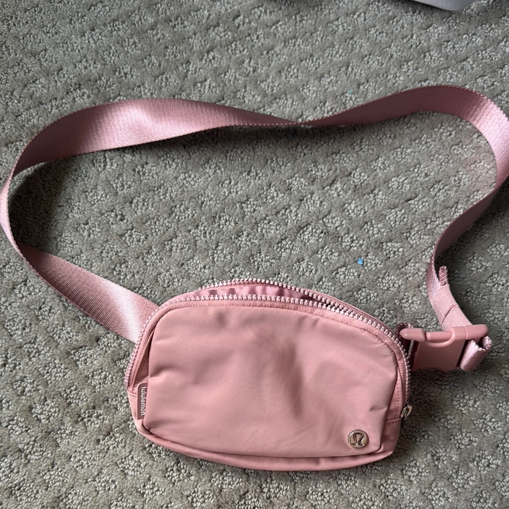 lululemon athletica Pink Crossbody Bag Crescent Shape